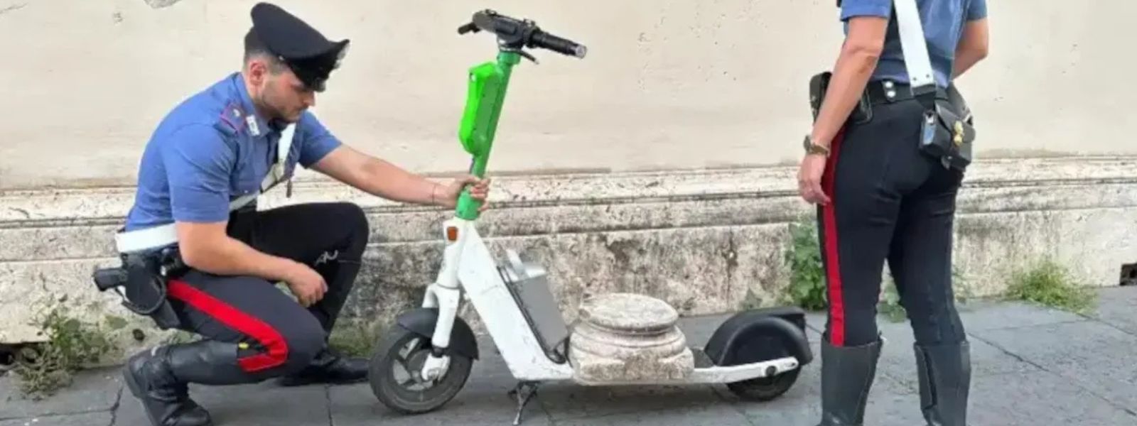 Tourist Tries to Take Roman Relic for a Spin